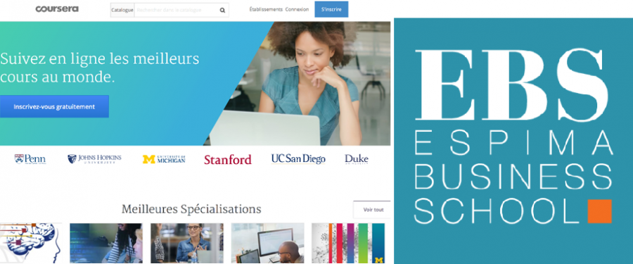 Espima Business School, nouveau membre de la plateforme de cours en ligne Coursera