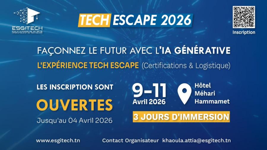 ESGITECH lance "Tech Escape 2026": trois jours d'IA générative avec certifications pour booster la carrière des participants