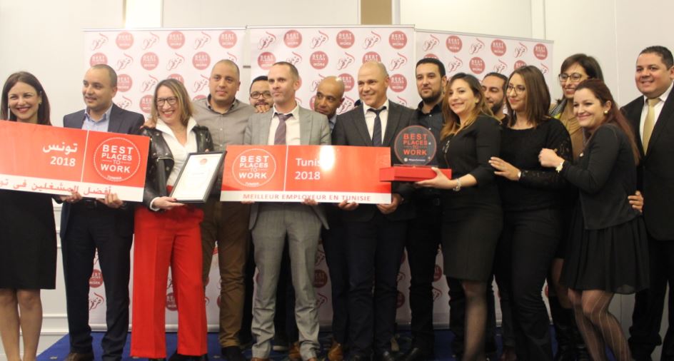 Teleperformance Tunisie reçoit le Premier Prix du Meilleur Employeur en Tunisie