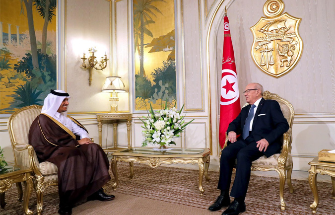 Essebsi reçoit Al Thani, ministre qatari des Affaires étrangères