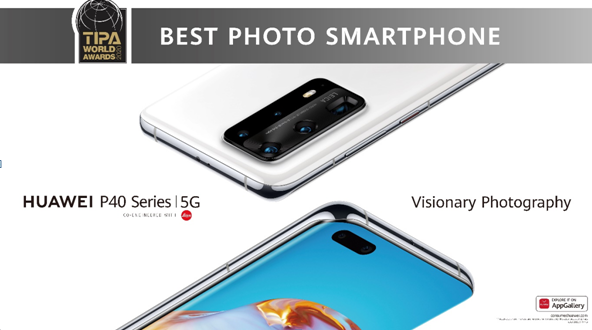 TIPA reconnaît la série HUAWEI P40 comme le meilleur smartphone photo de 2020