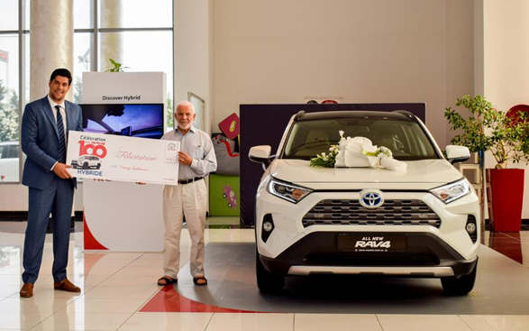 BSB TOYOTA célèbre le 100 ème RAV4 hybride vendu en Tunisie