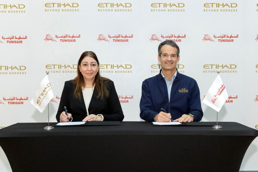 Signature d’un accord commercial entre Tunisair et Etihad Airways