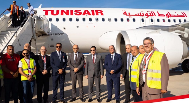Tunisair réceptionne un nouvel Airbus A320 neo baptisé "La République"