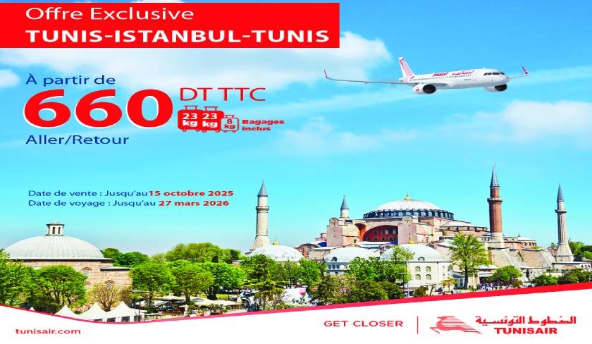 Tunisair lance une super promotion vers Istanbul