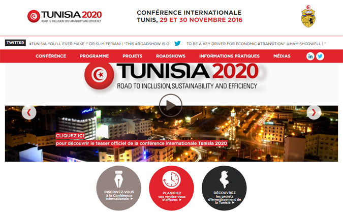 La conférence internationale sur l’investissement dispose de son site