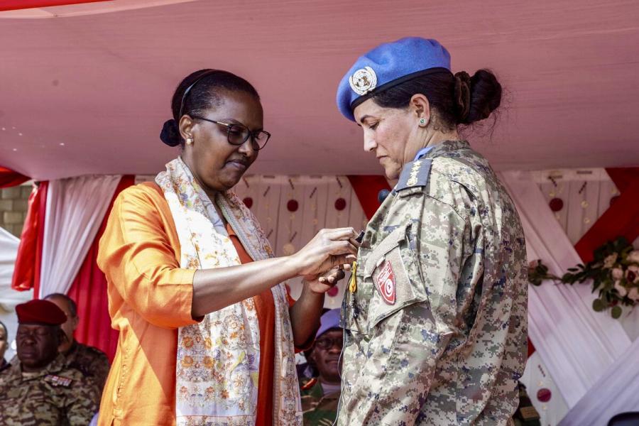 RCA: 130 Casques bleus tunisiens décorés de la médaille des Nations Unies
