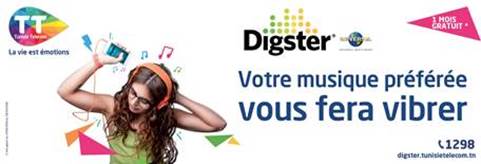 Tunisie Telecom lance l’offre musique la plus généreuse : Digster by TT