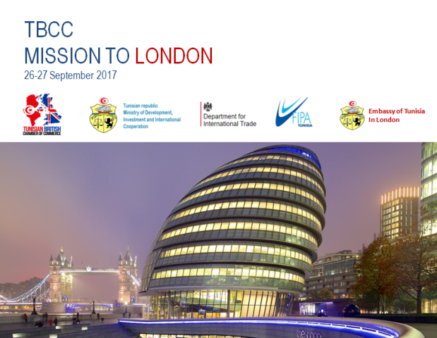 Mission économique de la chambre Tuniso-britannique à Londres les 26 et 27 septembre