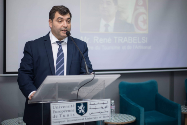 René Trabelsi invité de VATEL au campus de l'Université Européenne de Tunis
