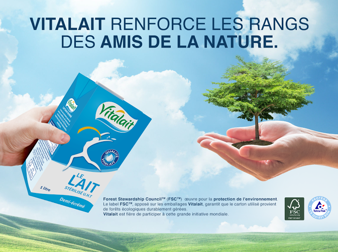 Grande première en Tunisie: Vitalait introduit les emballages en carton certifiés FSCTM de Tetra Pak