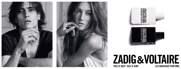 Zadig &Voltaire dévoile ses deux nouveaux parfums «This Is Her » et «This Is Him »
