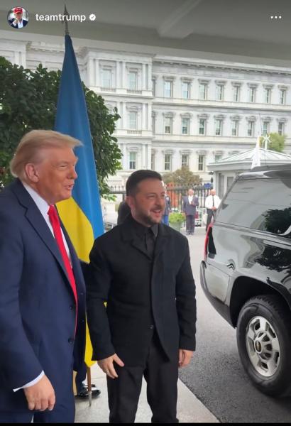 Photo du jour : Zelensky en costume mais sans cravate pour sa rencontre avec Trump
