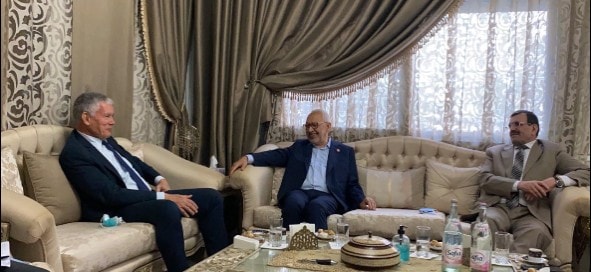 Une première depuis 5 mois : Ghannouchi s’entretient avec l’ambassadeur de France
