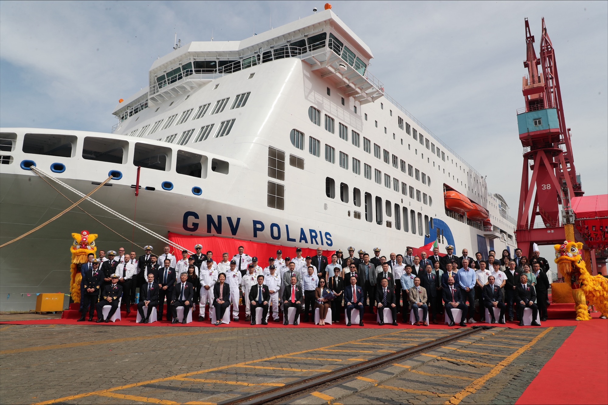 GNV célèbre la livraison de son tout nouveau ferry "Le Polaris"