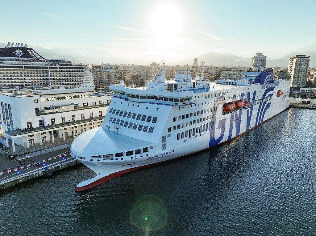 GNV présente son nouveau navire le VIRGO: Premier navire de sa flotte et premier ferry italien long-courrier propulsé au GNL