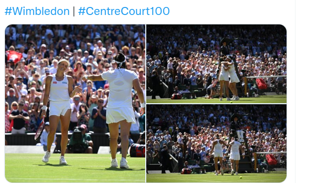 Wimbledon: La belle image de la journée. !
