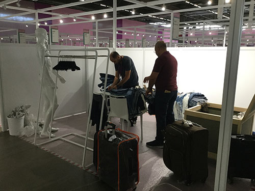 Le pavillon de la Tunisie au salon "Première Vision" à Paris commence à prendre forme !