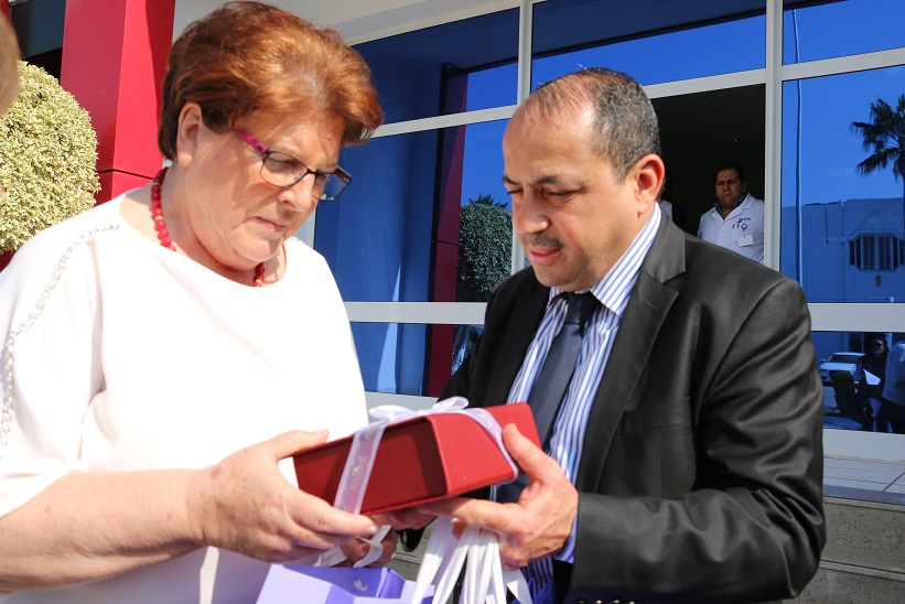 Barbara Stamm,Présidente du parlement de Bavière et Mohamed Rouis, Directeur général de Leoni Tunisie