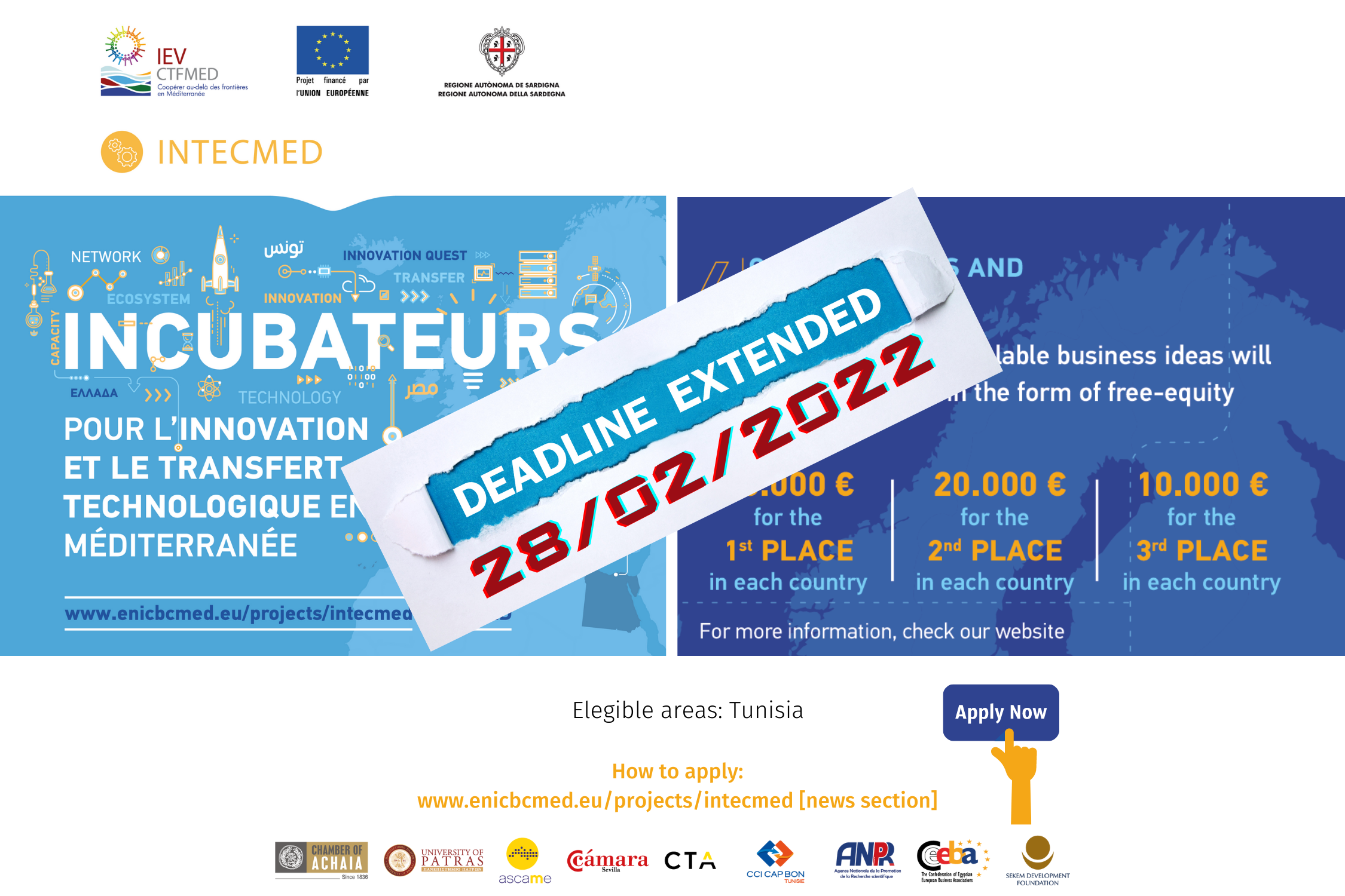 INTECMED Tunisie: Report de la date de soumission des candidatures pour l’Appel à Projets Innovants