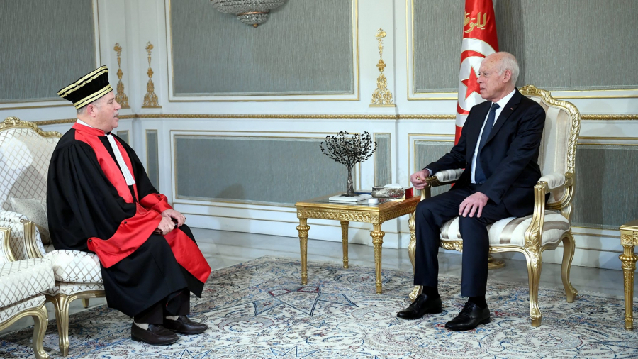 Tunisie : Le mouvement des magistrats au centre d’une réunion entre le chef de l’Etat et le président du CSM provisoire