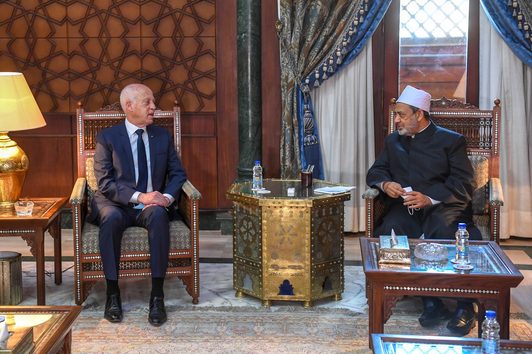 Kaïs Saïed visite la Grande Mosquée Al-Azhar et la cathédrale de la Nativité