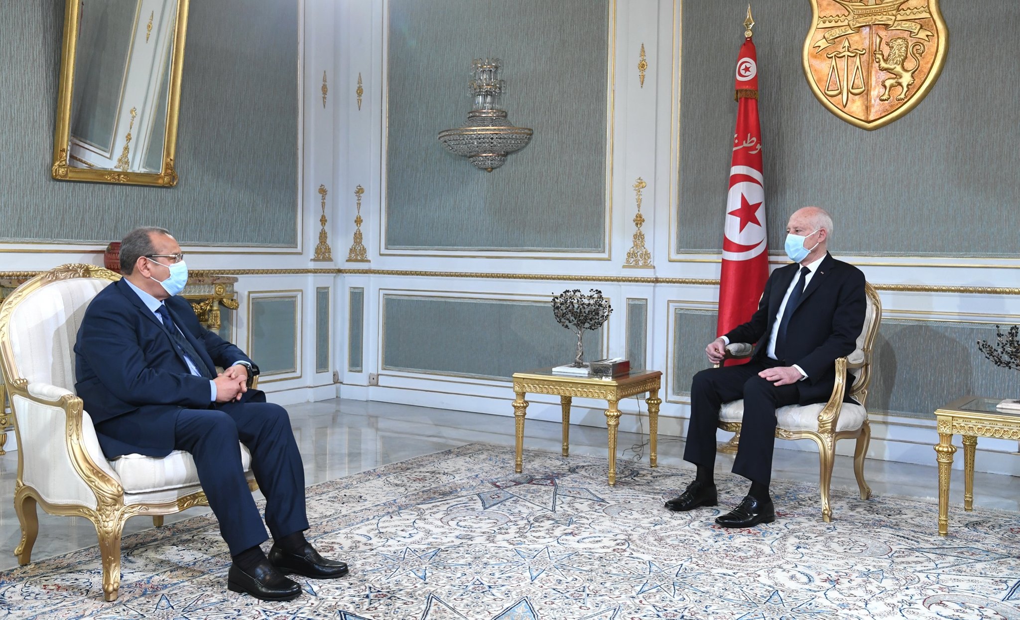 La conjoncture politique au menu de la rencontre entre Kaïs Saïed et Samir Majoul