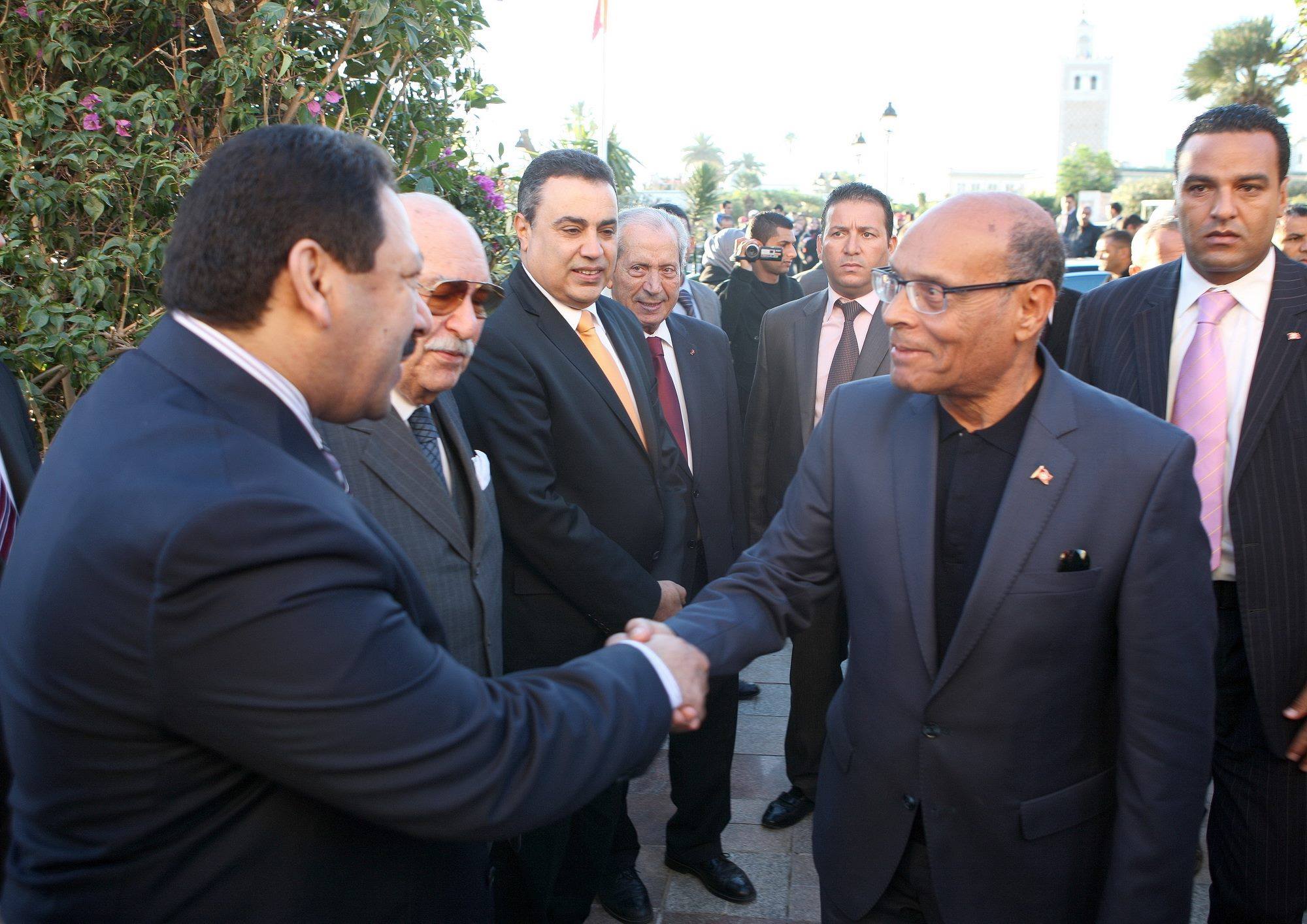 Moncef Marzouki et Ali Ben Jeddou