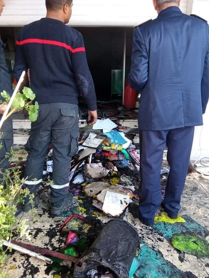 El Menzah: La librairie El Moez victime d'un incendie