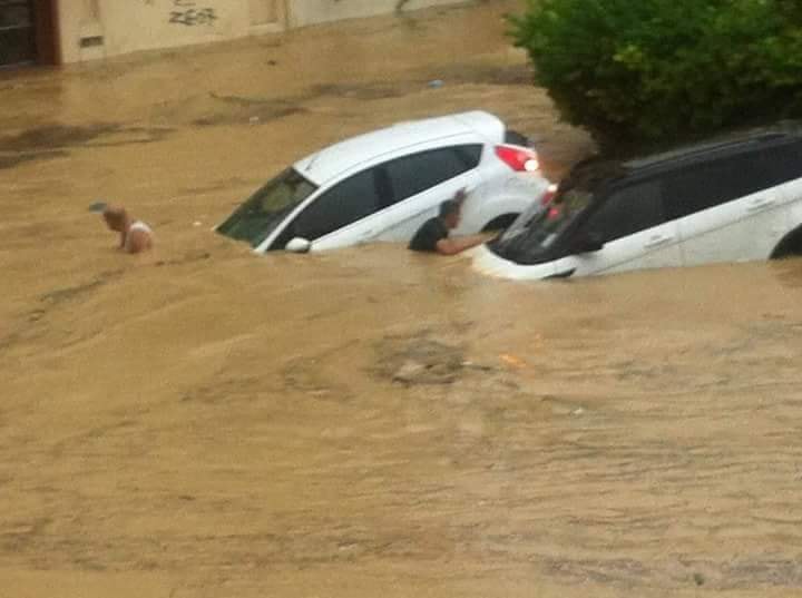 Des pluies torrentielles se sont abattues, ce samedi 22 septembre 2018, sur le gouvernorat de Nabeul 