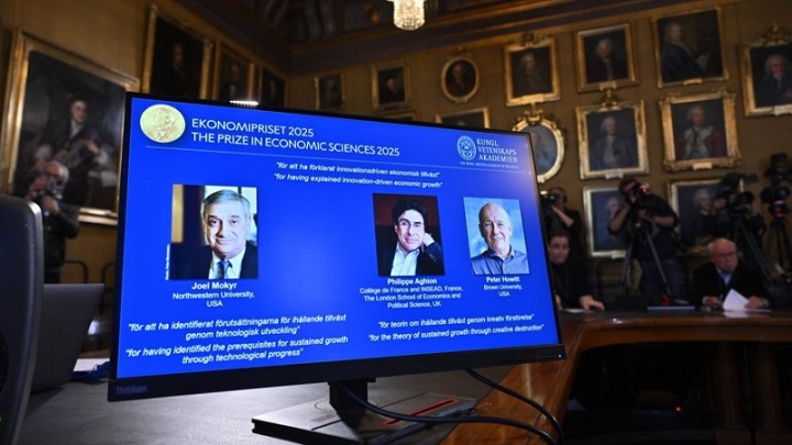 Un trio lauréat du Prix Nobel d'économie 2025