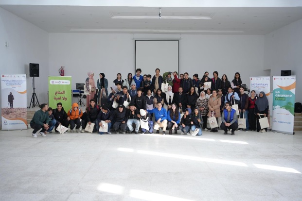 Caravane verte de l'OIM Tunisie: 650 jeunes mobilisés sur le changement climatique et la mobilité humaine