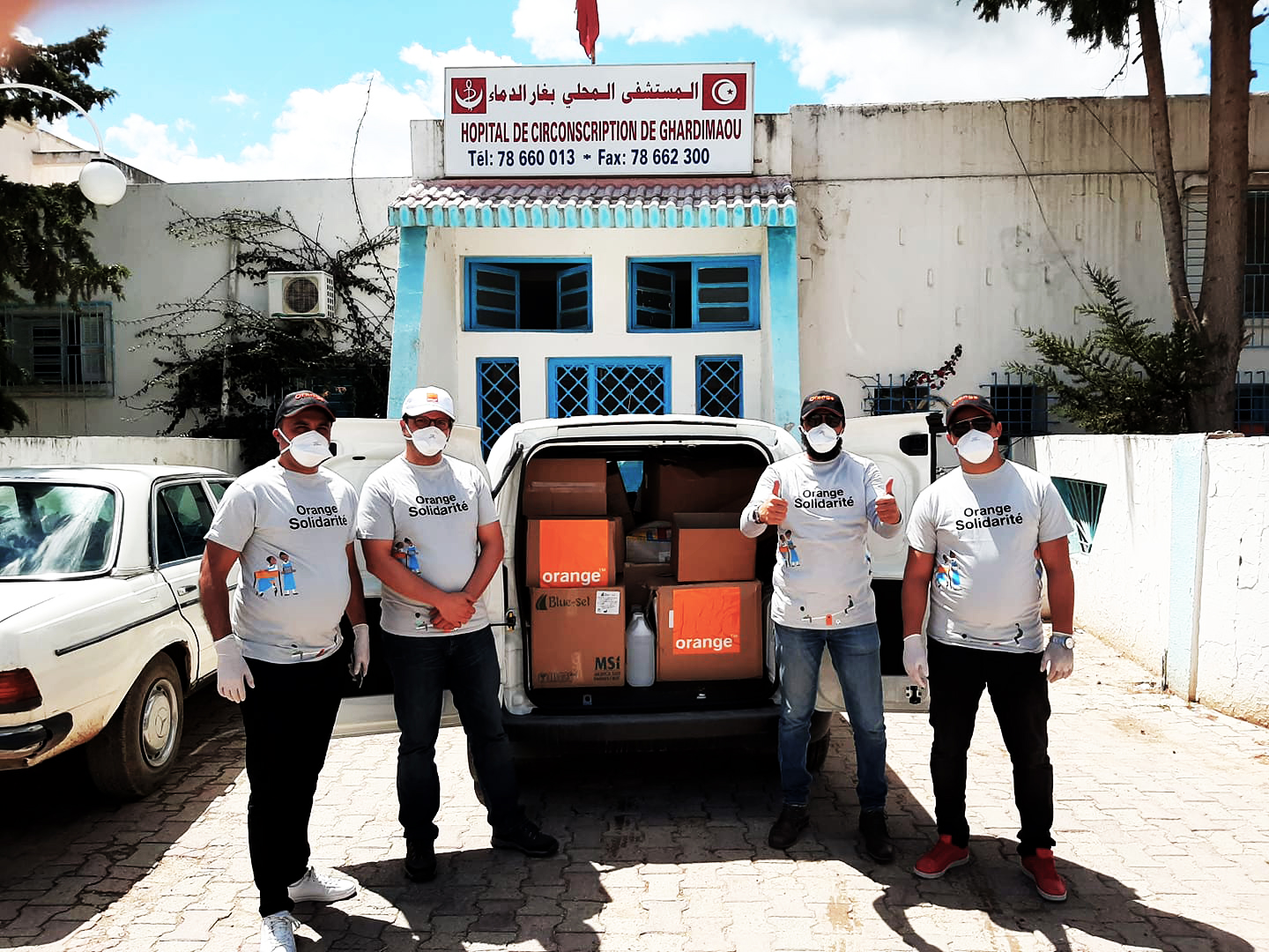 Orange Tunisie fait don d’équipements pour 4 hôpitaux de Tunis, Bargou, Ghardimaou et Kasserine
