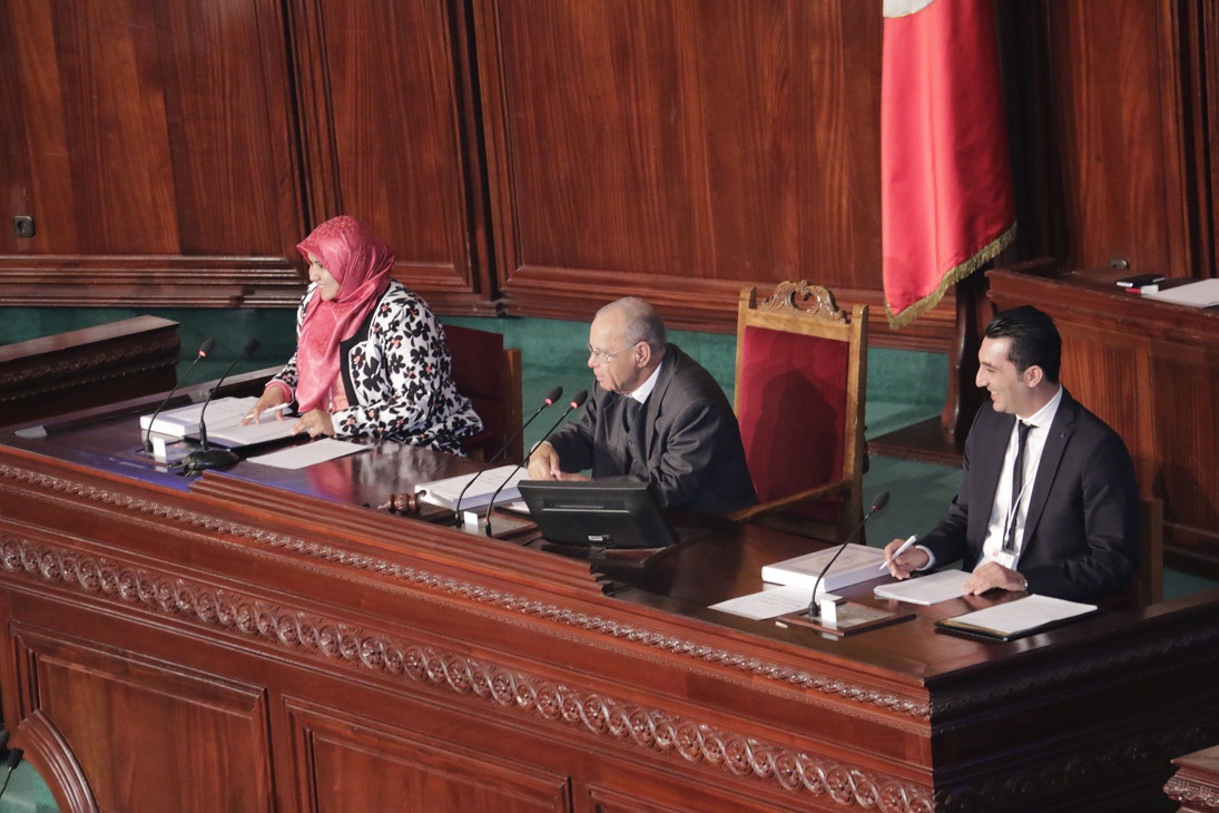 Ali Ben Selem avec ses deux vice-présidents provisoires