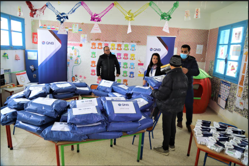 QNB organise la campagne « Hiver Au Chaud », pour les enfants de Siliana