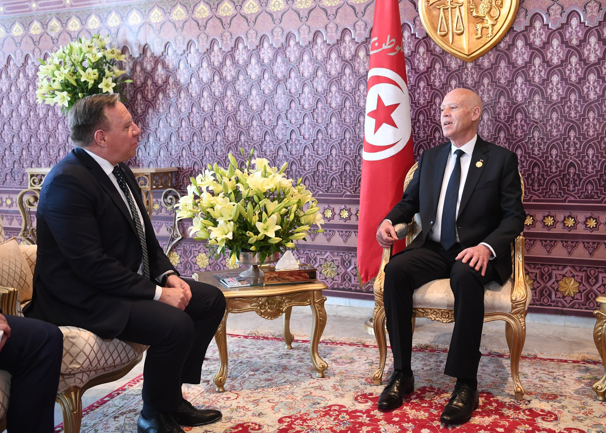 Kais Saied s'entretient avec le premier ministre du Québec