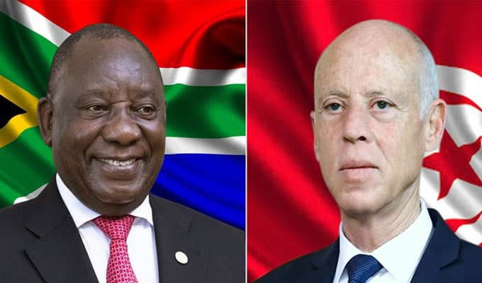 Saied invite son homologue sud africain pour une visite d'état en Tunisie