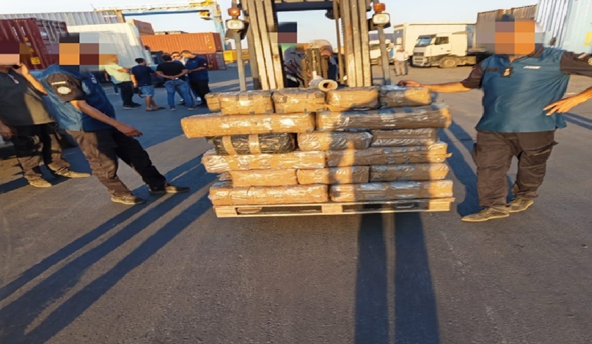 Douane tunisienne: Saisie record de 572 kg de cannabis à Gabes
