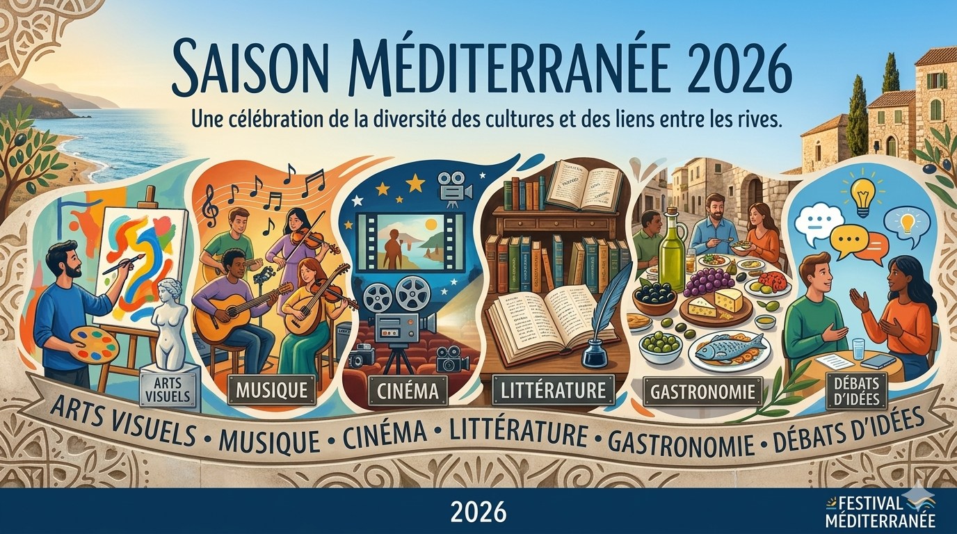 La Saison Méditerranée 2026, pour célébrer la richesse et la créativité des cultures du bassin méditerranéen