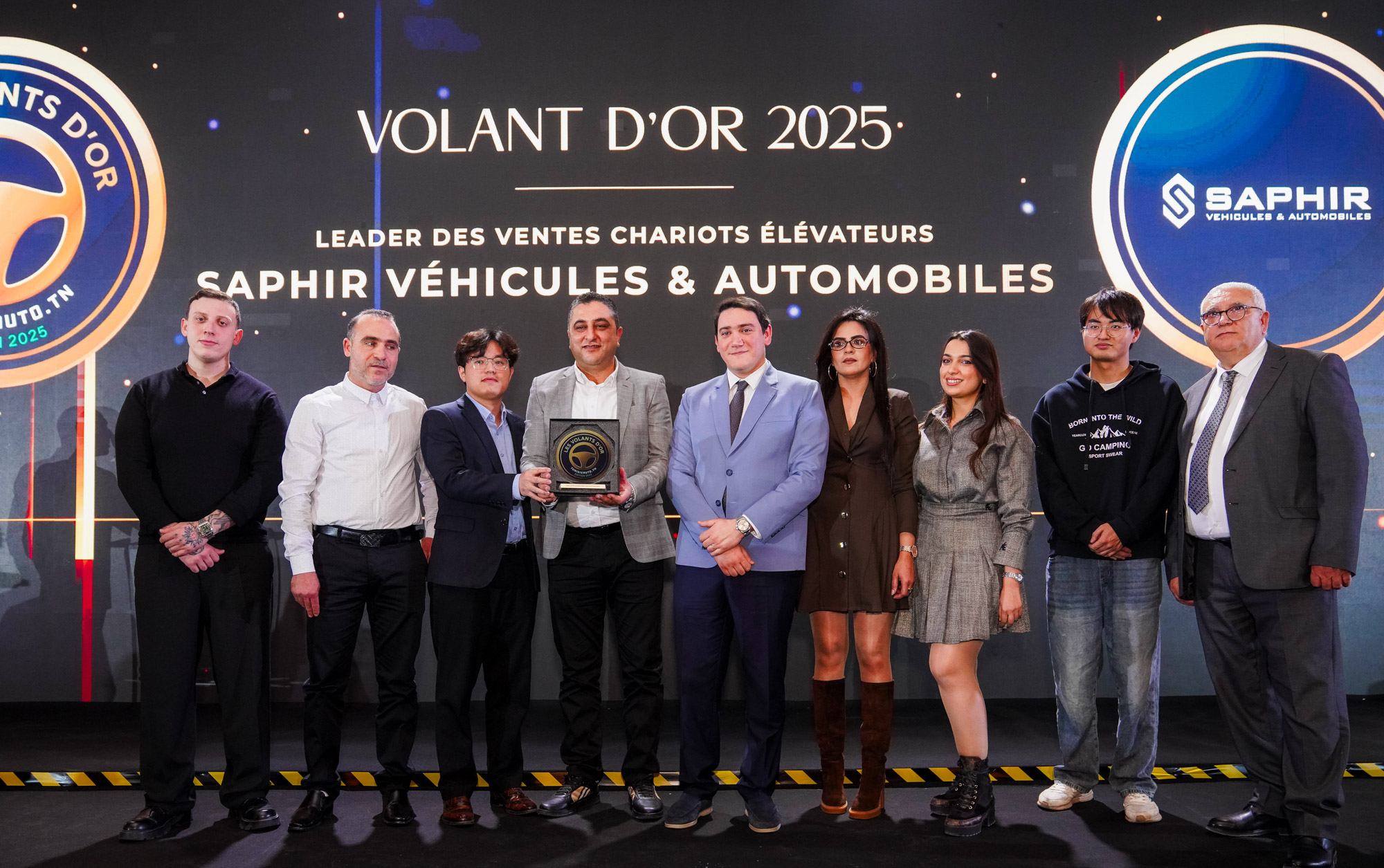 Volants d’Or 2025 : Saphir Véhicules & Automobiles  sacré leader des ventes chariots élévateurs