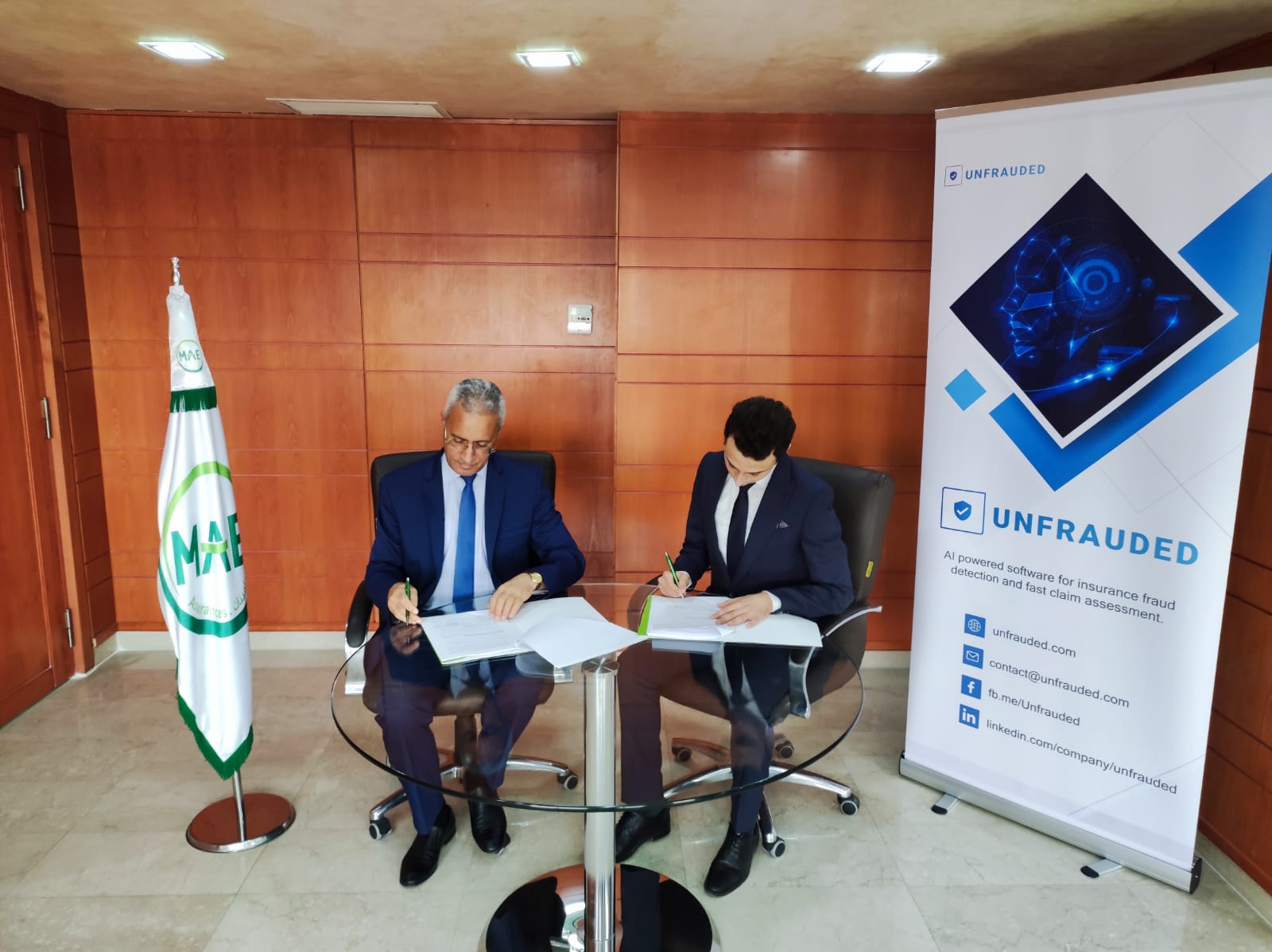 Signature de convention de partenariat entre Unfrauded et la MAE