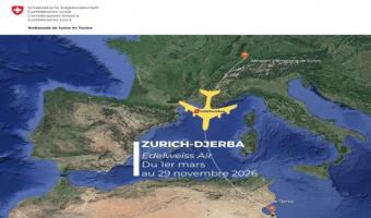  Lancement d’une nouvelle liaison aérienne régulière entre Zurich et Djerba-Zarzis