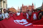 Ambiance des supporters tunisiens avant Tunisie-Belgique (photos)