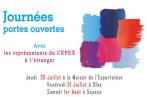 Journées portes ouvertes avec les représentants du CEPEX à l’étranger