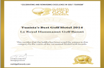  Le Royal Hammamet obtient le trophée du Meilleur Hôtel de golf