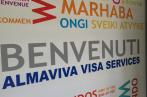 Reportage photos de l’inauguration du nouveau centre AlmavivA Visa Services pour délivrer les visas d’entrée en Italie