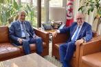  Marouen Abassi s’entretient avec le gouverneur de la Banque centrale libyenne