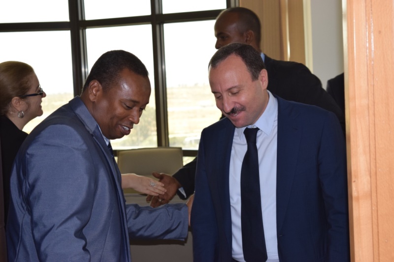 Younis Ali Guedi, ministre de l'Energie chargé des ressources naturelles de la République de Djibouti  et Bassem Loukil, président du Tunisia Africa Business Council 