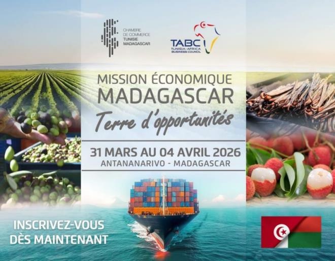  Mission économique tuniso-malgache à Antananarivo du 30 mars au 4 avril 2026