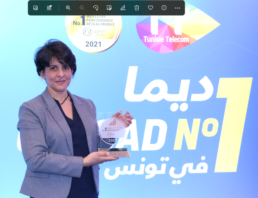 Tunisie Télécom reçoit le trophée nPerf 2021